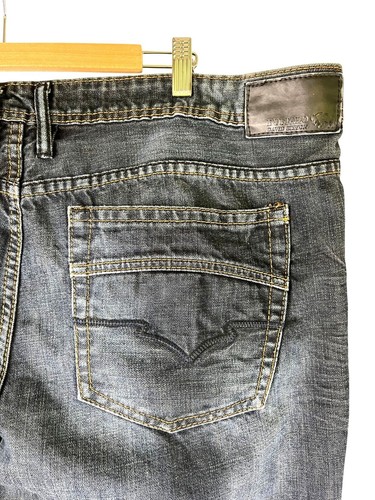 BUFFALO, David Bitton Distressed Relaxed Straight Driven Denim Jeans, Men's 42 - Picture 6 of 8