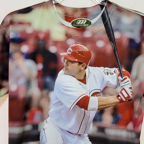 MLB Cincinnati Reds Men's All Over Print T Shirt Joey Votto Short Sleeve Sz M - Picture 2 of 6