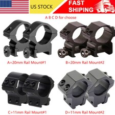1 inch Scope Rings Low Profile Scope Mount for 20mm/11mm Picatinny Dovetail Rail