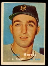 1957 Topps #281 Gail Harris VG-VGEX w/ wrinkles