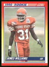 1990 Score #641 James Williams RC