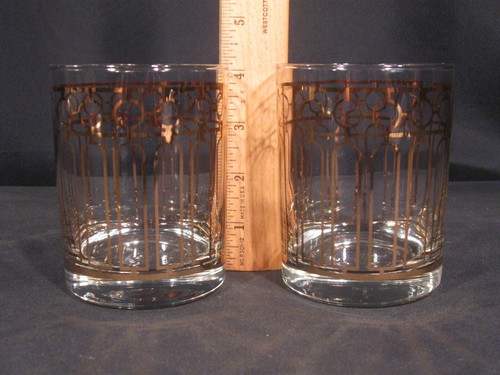 Georges Briard Double Old Fashion Glasses Set of 2 - Picture 16 of 16