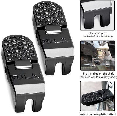 2PCS E-Bike U Slot Rear Pedals 15MM Aluminium Bicycle Foot Peg Non-Slip Bicycle - Picture 4 of 8