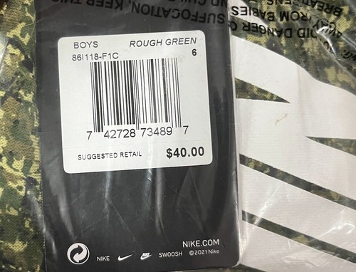 Boys 4-7 Nike Confetti Pullover Hoodie (Rough Green) Size 7 New - Picture 5 of 5