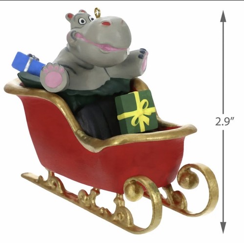 HALLMARK 2019 I WANT A HIPPOPOTAMUS FOR CHRISTMAS MUSICAL ORNAMENT - Picture 3 of 3