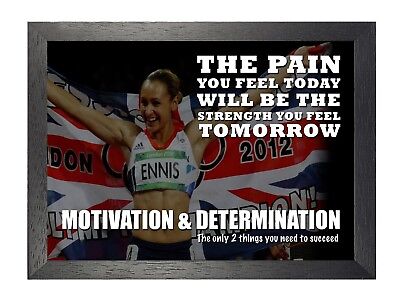 Motivational 110 Jessica Ennis British Track Field Athlete Quote Poster Photo