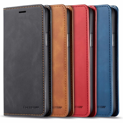 Leather Case For iPhone 16 16E 15 14 13 12 11 XS Max XS Flip Wallet Stand Cover