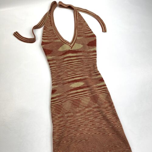 Vestido Windsor tejido sin mangas ceñido al cuerpo a rayas de moda multicolor para mujer talla XS - Imagen 3 de 10