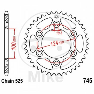 CORONA Z37 525 SILVER D.INT. 100 727.07.96 Ducati 1000 Supersport DS 2005-2007