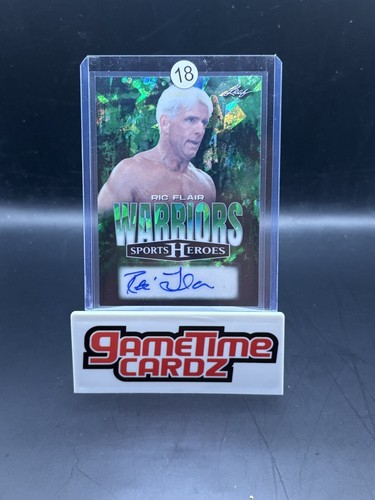 AUCTION# 18- RIC FLAIR LEAF SPORTS HEROES AUTO /9 WARRIORS