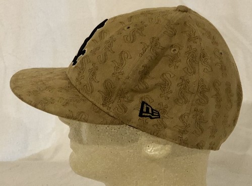 Chicago White Sox 59fifty New Era Camel Suede Logo Fitted Baseball Cap Sz 7-3/8 - Picture 5 of 7