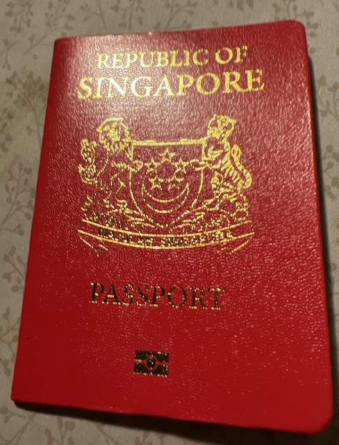 Republic of “SINGAPORE “ Passport Simulation Prop Notebook - MOVIE PROP- NP9442 Republic of “SINGAPORE “ Passport Simulation Prop Notebook - MOVIE PROP- NP9442