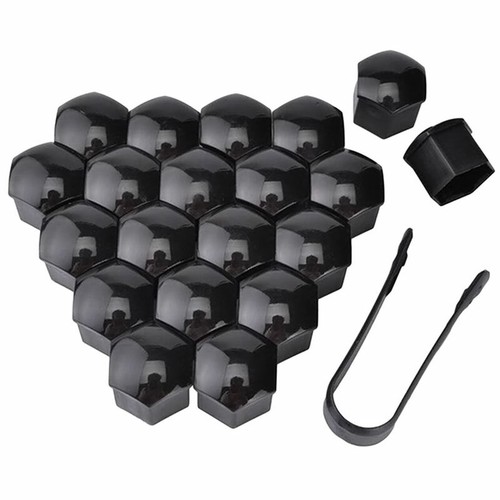 20pcs Black Car Wheel Nut Lug Hub Covers Bolt Cap Dust Cover Cap Protectors - Picture 18 of 31