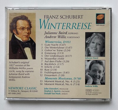 JULIANNE BAIRD - Schubert - Winterreise - CD | eBay