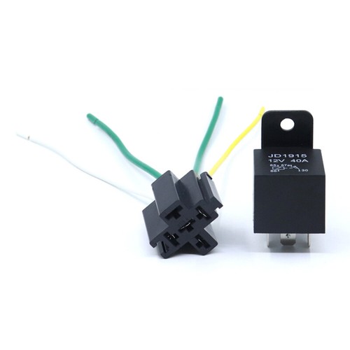 12V 12Volt 40A Auto Automotive Relay Socket 40 Relay & Wires 4pin/5Pin Backrest - Picture 4 of 8