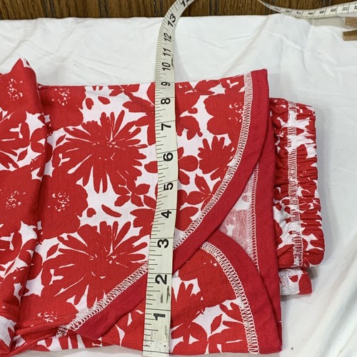Garnet Hill Organic Cotton Pajamas XS Asian Wrap Floral Print Oversized Lounger - Picture 11 of 21