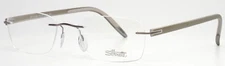 SILHOUETTE 4379 40 6054 5379 Creme Matte Mens Rectangle Eyeglasses 53-19-135
