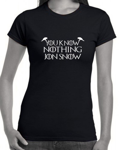 Funny T shirts Jon snow you know nothing Game of Thrones Men's ladies singlets - Picture 9 of 32