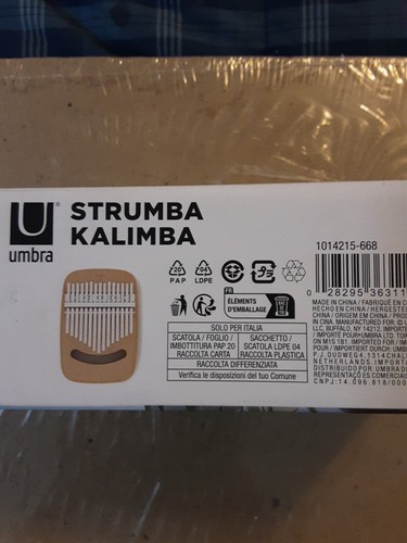 BRAND NEW UMBRA STRUMBA Kalimba WHT/NAT - Picture 3 of 3