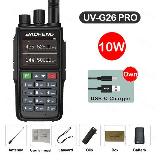 Baofeng UV-G26 PRO Walkie Talkie 10W Dual Band - Zdjęcie 9 z 10