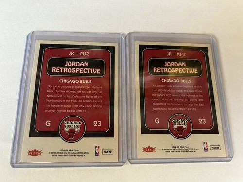 2008-09 Fleer NBA Jordan Retrospective Cards Lot of 2 Michael Jordan (X7) - Picture 4 of 4