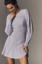 NWT $188.00 By Anthropologie Knit Skater Mini Dress Sz. Medium