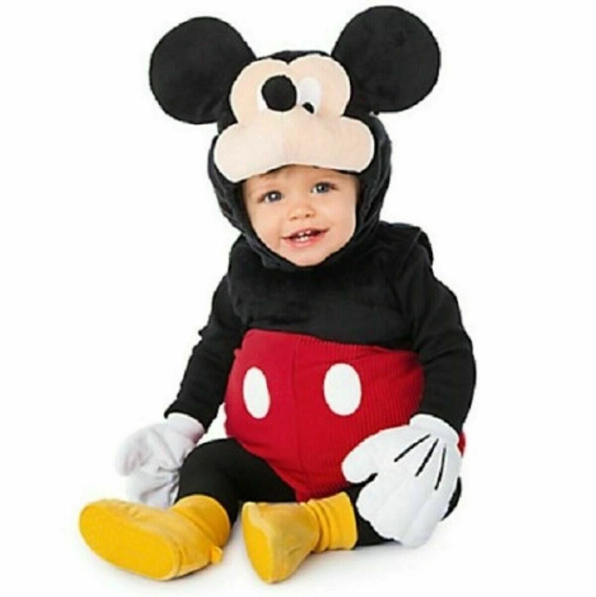 Disney Store Mickey Mouse Costume Toddler Boy Size 12 18 Months Halloween 2pc Se