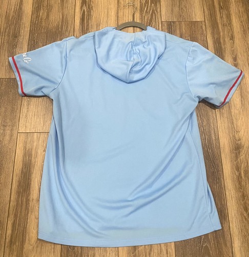 St. Louis Cardinals Jersey Short Sleeve Hoodie Light Blue Size XL Shane Co. MLB - Picture 3 of 7