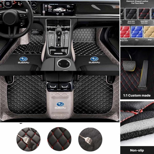For Fit Subaru Custom Car Floor Mat Carpet Waterproof Front & Rear Custom Auto - Foto 21 di 27