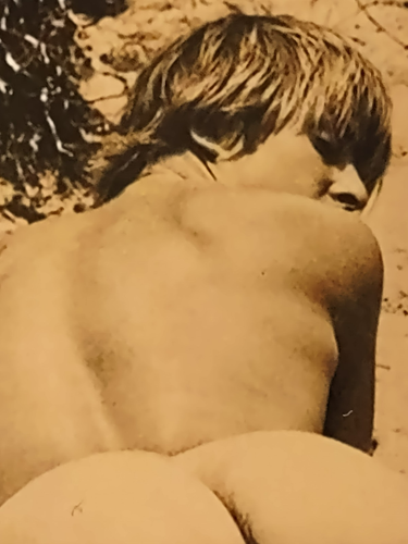 3.5x5in. 2024 Reprint Photo - 1960s Nude Sunbather On The Beach - Gay Interest - Picture 5 of 5