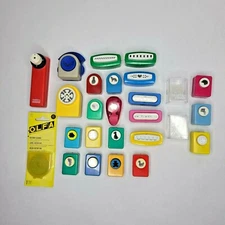 Paper Punch Lot of 23 Marvy Uchida McGill Carl Olfa hearts dogs clover animals