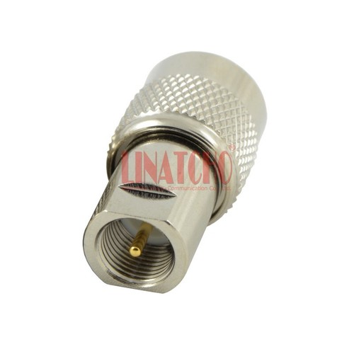 Adaptador de latón niquelado convertidor FME macho a TNC macho conector adaptador enchufe - Imagen 2 de 8