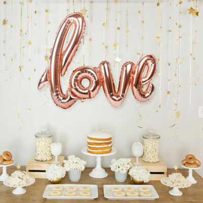 LOVE Foil Balloon Valentines Day Gift Anniversary Party Decor AIR FILL ONLY 42/"