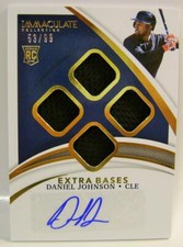 DANIEL JOHNSON RC /99 AUTO RELIC EXTRA BASES IMMACULATE COLLECTION PANINI 2021