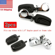 38mm Male Mount Support Foot Rest Pegs For Harley Engine Guard Crash Bar