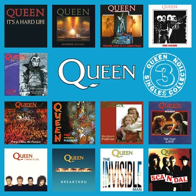 Queen Singles Collection Volume 3 12x12 Album Cover Replica Poster