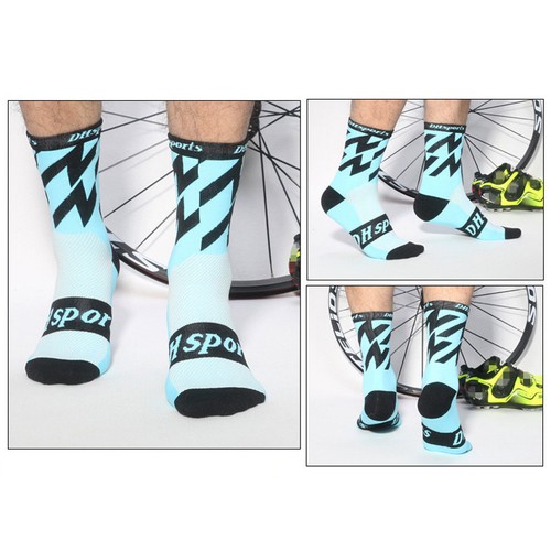 Cycling Socks Mens Womens Riding Bicycle Bike Sport Ankle Socks BMX XC MTB Black - Picture 70 of 115