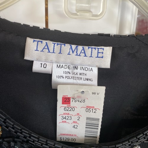 Tait Mate Sequined Evening Jacket Multicolored/Black Size 10 Lucky Horseshoes - Picture 4 of 5