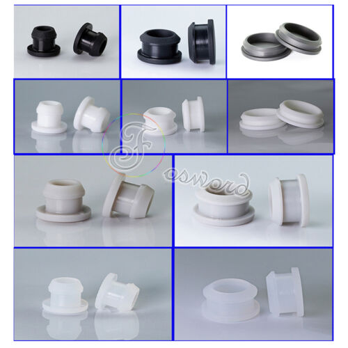 Cover Plugs Snap-on Hole Barb End Caps Silicone Rubber Seal Plug 2.5- 30mm Black - Picture 2 of 9