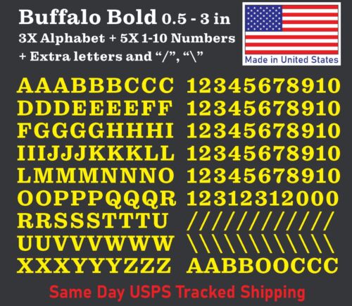 3XAlphabet & 0-10 Vinyl Decal Numbers - A-Z+0-10 Mailbox Address Decal Stickers - Picture 15 of 63