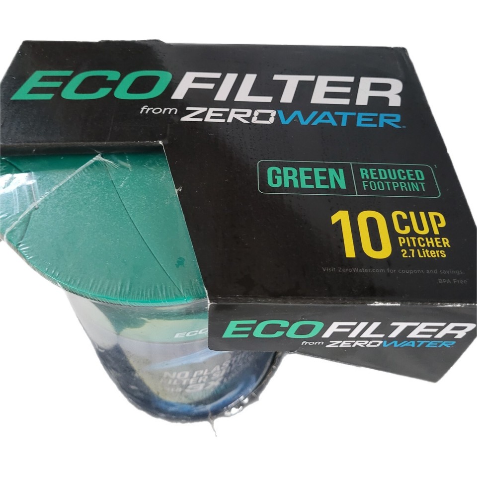 ZP010ECO Zero Water EcoFilter Water Filter Pitcher 10 Cup Capacity