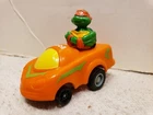 VTG Michael angelo Teenage Mutant Ninja Turtles Mobil Pull Back Car 1990 *WORKS*
