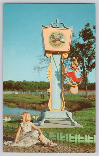 Postkarte Bilderbuch Land Wisconsin Dells - Hickory Dickory Dock - Bild 1 von 3