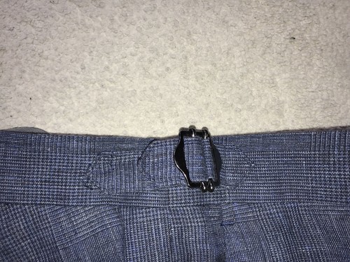 RICHARD JAMES - TUTA UOMO SLIM FIT BLU check LINO - 40 Reg - W34 L31 - SPLENDIDA - Foto 7 di 11