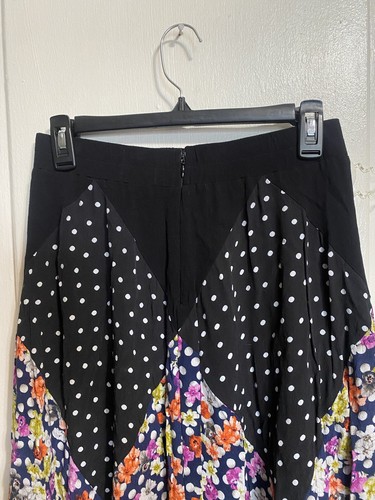 Maeve Skirt Medium Midi Anthropologie Patchwork Floral Prairie Cottage Hippie - Picture 4 of 7