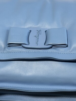 Salvatore Ferragamo Viva Bow Puffy Shoulder Leather Bag In Baby