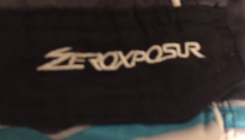 Boys Zero Exposure M 10/12 Swim Trunks Blue/black/white - Picture 3 of 4