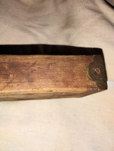 Antique Vintage Stanley Wooden Brass Level 26 Inch Patented 1862 1872 #3 - Picture 8 of 10