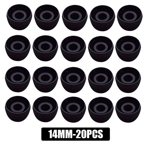 20Pcs Premium Ear Tips Silicone Replacement Earbud Earbuds Cover 10mm 12mm 14mm - Picture 13 of 16