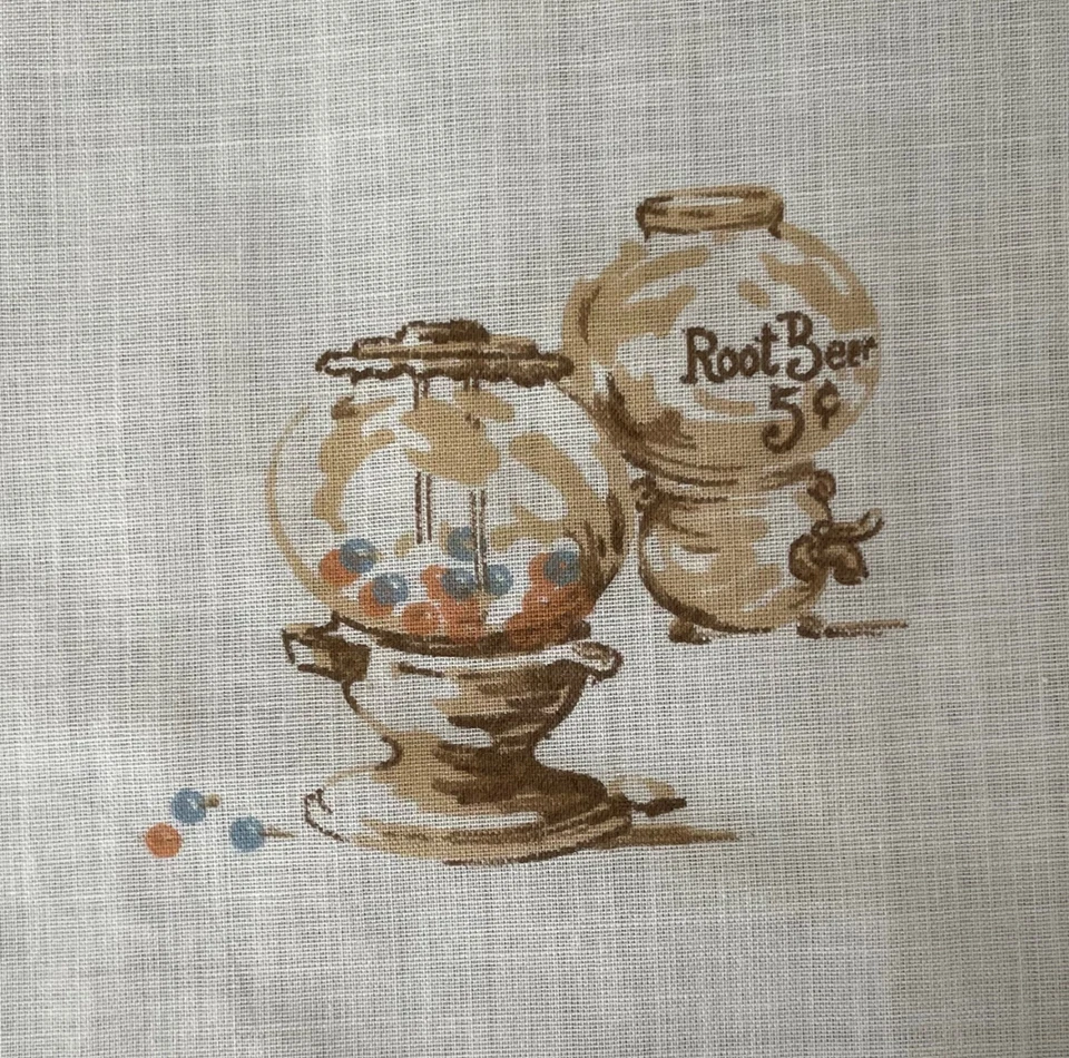 Vintage Mens Shirt Root Beer Candy Graphic M L 42 Button Front Wide Collar - Image 2 of 4